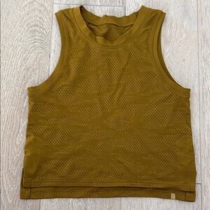 Lululemon Dark Yellow Sleeveless Tank Top size 2
